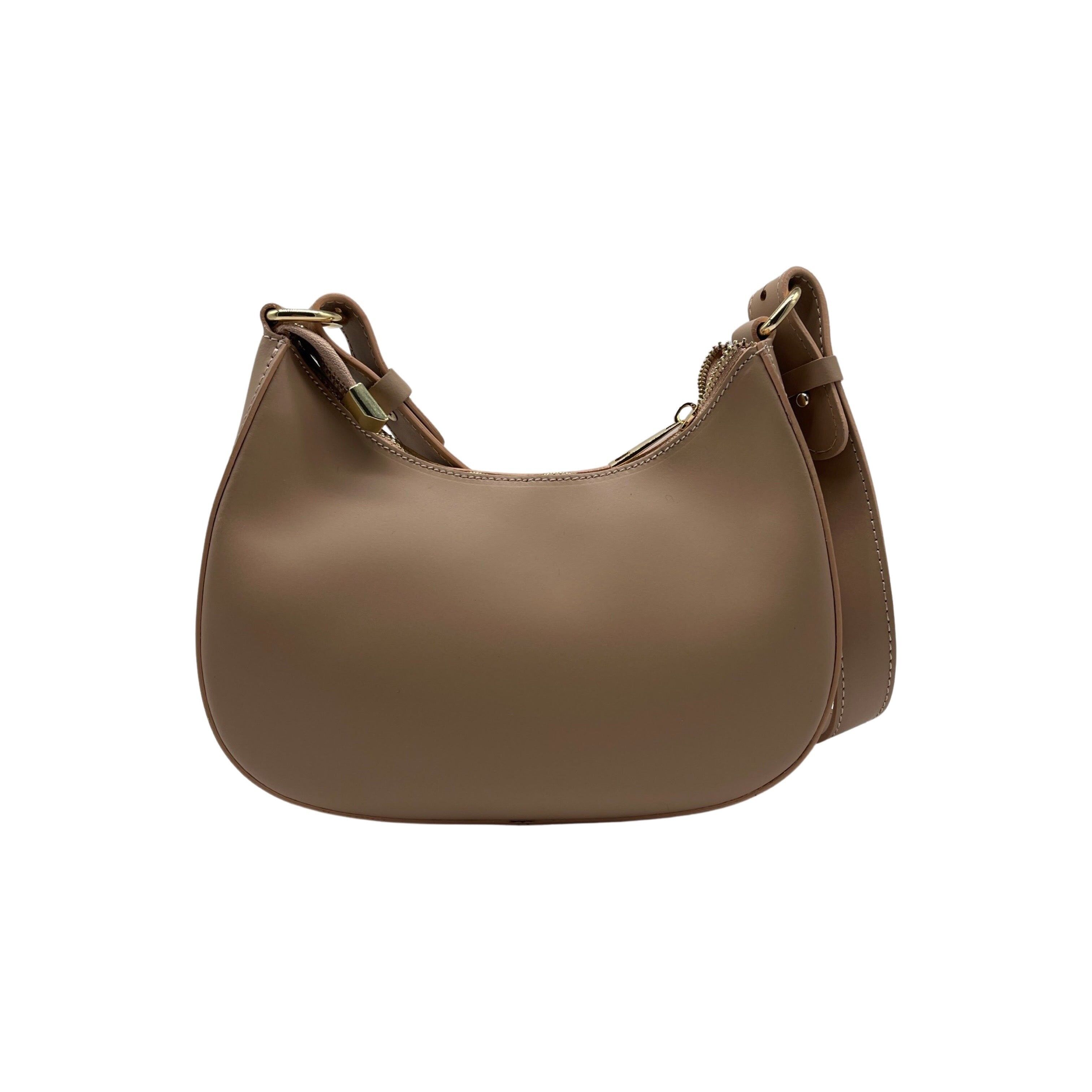 BORSA A TRACOLLA IN PELLE LISCIA NUDE OCEANE