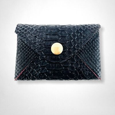 Card holder - The Nano black crocodile