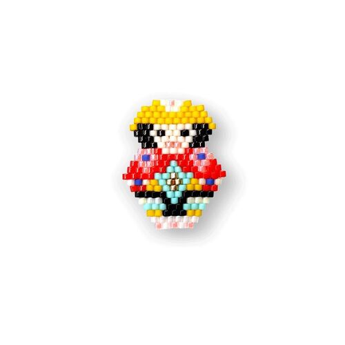 Broche CARMEN ◇ Chapeau jaune