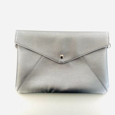 Matte Silver Envelope Pouch