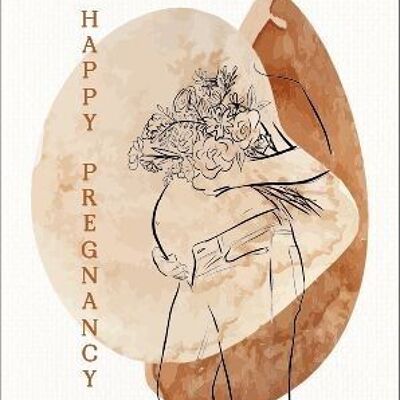 Tarjeta de felicitación | feliz embarazo