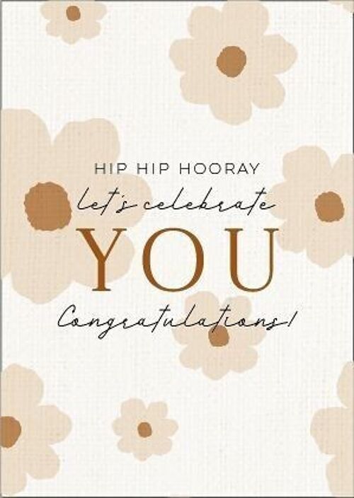 Greeting card | Hip hip hooray celebrate you