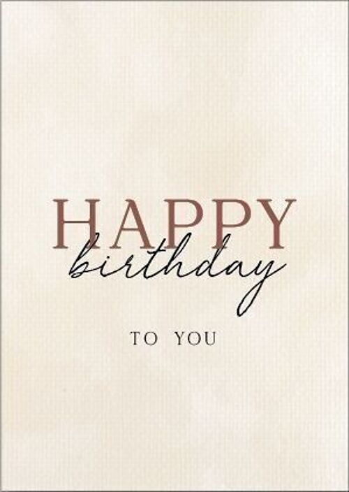 Greeting card | Happy birthday to you