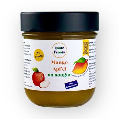 Crema de frutas SIN AZÚCAR Mango Manzana Vainilla 76% frutas