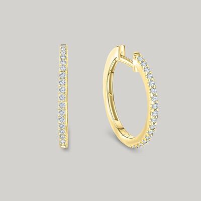 Louisa hoop earrings | 375 gold