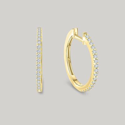 Louisa hoop earrings | 585 gold