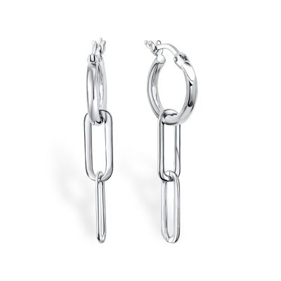 Isabella hoop earrings | Silver