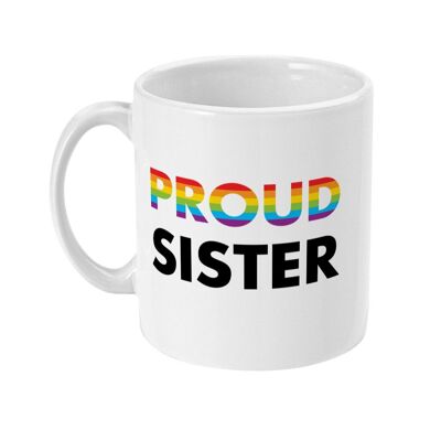 Stolze Schwester – Tasse mit Regenbogenfahne