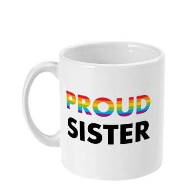 Stolze Schwester – Tasse mit Regenbogenfahne