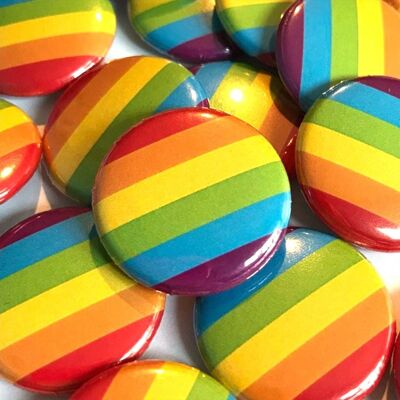 LGBTQ+ Pride Rainbow Flag Badge