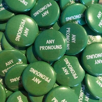 Any Pronouns Badge