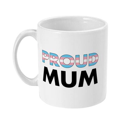 Stolze Mama – Tasse mit Transgender-Flagge