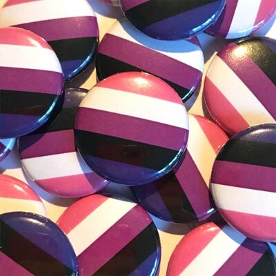 Genderfluid Pride Flag Badge