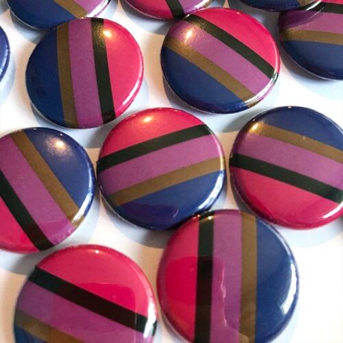 Inclusive Bisexual Pride Flag Badge