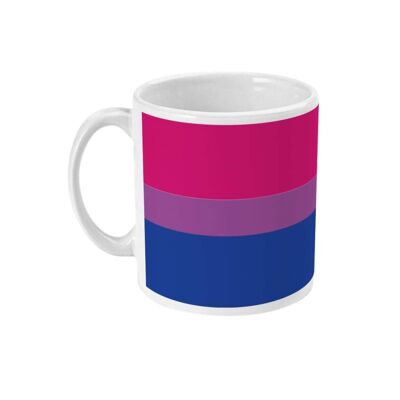 Tasse à café drapeau de la fierté bisexuelle