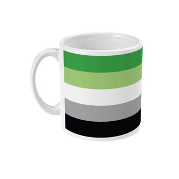 Grande tasse à café avec drapeau de la fierté aromatique 1