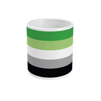 Grande tasse à café avec drapeau de la fierté aromatique 3
