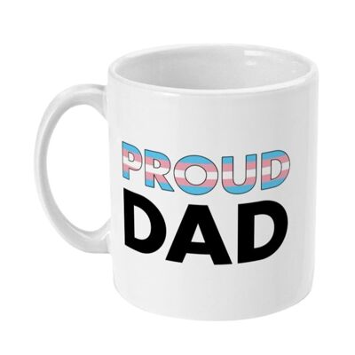 Papà orgoglioso - Tazza con bandiera transgender