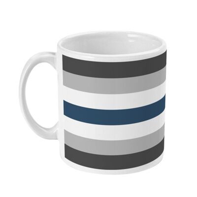 Kaffeetasse mit Greygender-Pride-Flagge