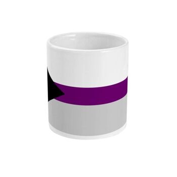 Tasse à café drapeau de la fierté demisexuelle 3