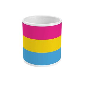 Tasse à café drapeau de la fierté pansexuelle 3