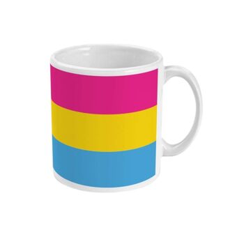 Tasse à café drapeau de la fierté pansexuelle 4