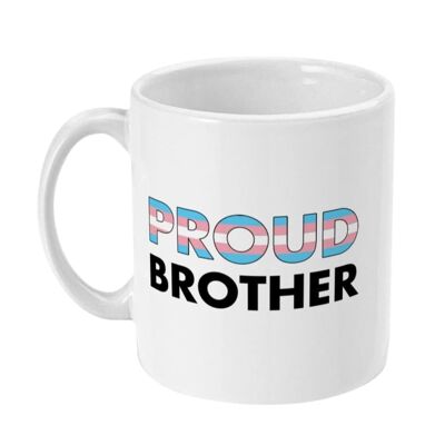Fratello orgoglioso - Tazza con bandiera transgender