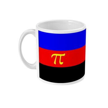 Tasse à café drapeau de la fierté polyamour 1