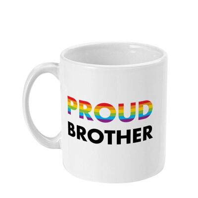 Fratello orgoglioso: tazza con bandiera arcobaleno