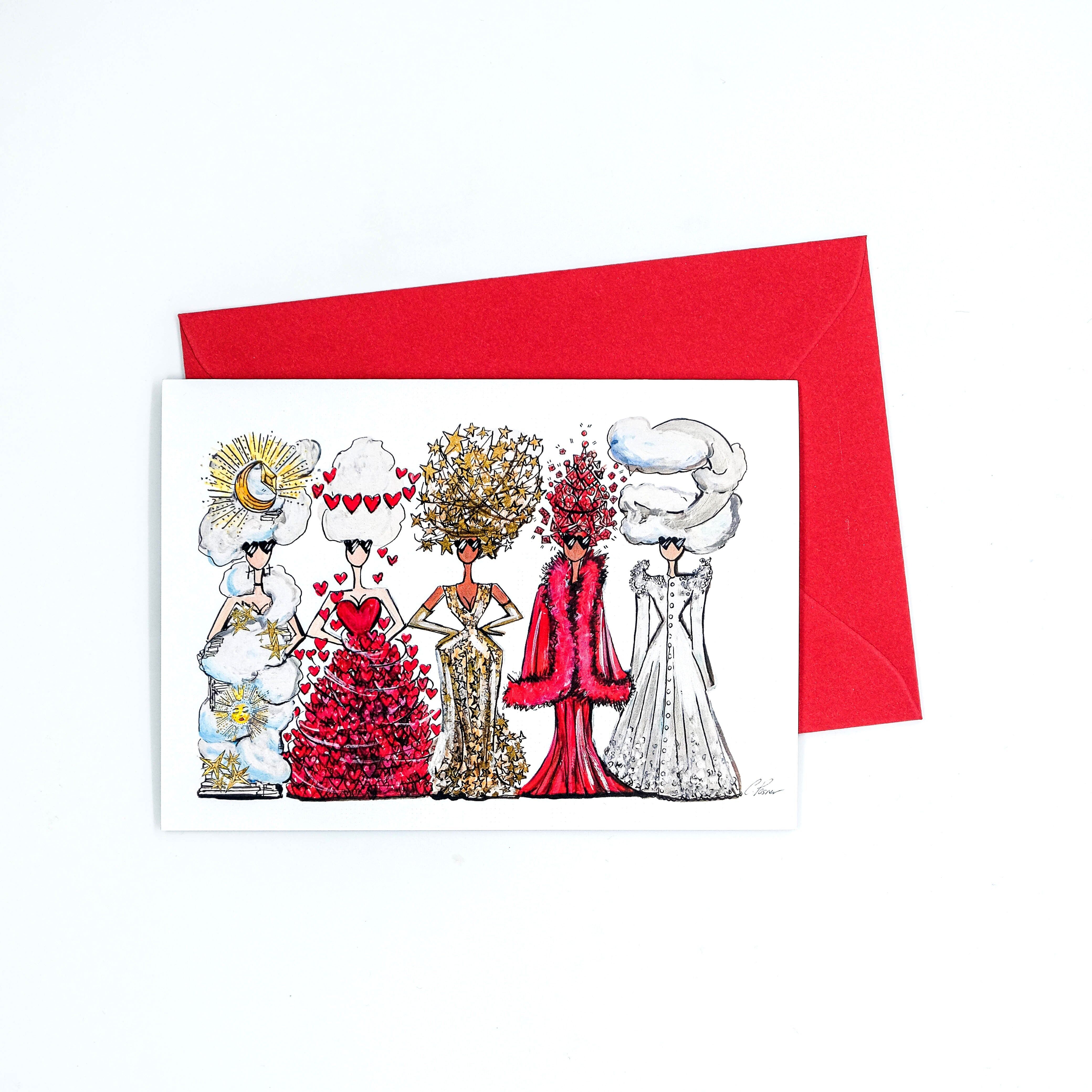 TARJETA DE SOÑADORES DE MEDIANOCHE