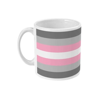 Tazza da caffè con bandiera Demigirl Pride