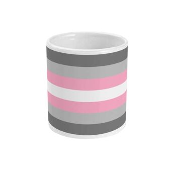 Tasse à café drapeau de fierté Demigirl 3