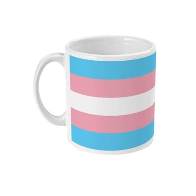 Tasse à café drapeau de la fierté transgenre