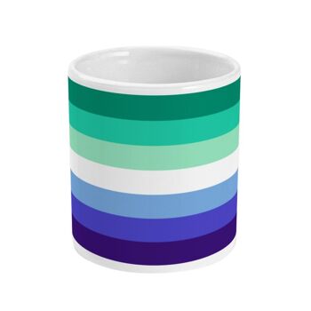 Grande tasse à café drapeau de la fierté gay Vincian 3