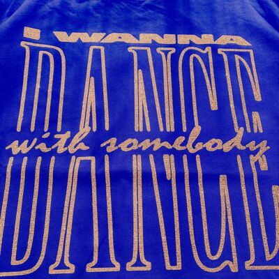 T-shirt Dance in cotone organico glitterato