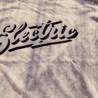 Camiseta lavada Glittery Electric