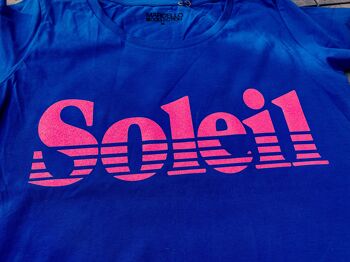 T-shirt coton bio Soleil pailleté 2