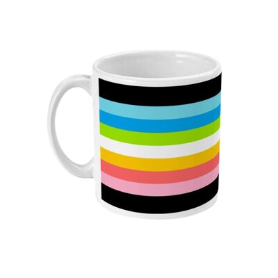 Tasse à café drapeau de la fierté queer