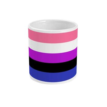 Tasse de drapeau de fierté de Genderfluid 3