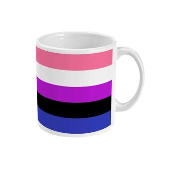 Tasse de drapeau de fierté de Genderfluid 4