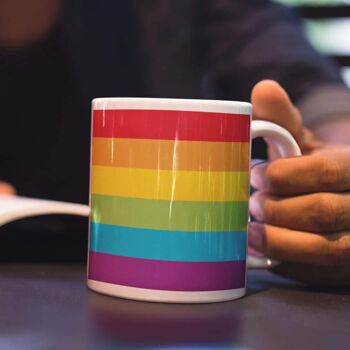 Tasse à café drapeau arc-en-ciel de la Gay Pride 5