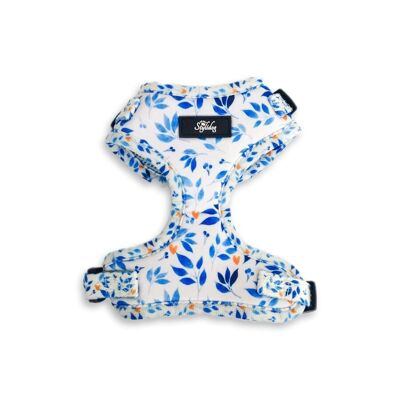 Neoprene Harness for Dogs with Blue Foliage - STYLIDOG