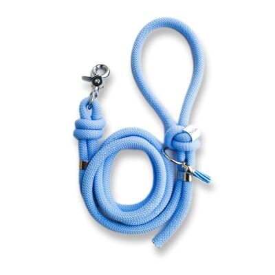 Baby Blue Rope Dog Leash - Handmade in France