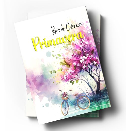 Libro colorear - Primavera - Con escenas relajantes para coloristas avanzados
