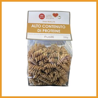 Fusilli - Pâtes sans gluten - TENEUR ÉLEVÉE EN PROTÉINES