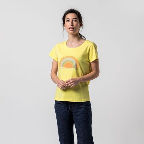 Camiseta Algodón Orgánico Seiko Amarilla Producto de Comercio Justo
