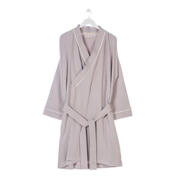 Kimono en coton biologique gris Epsilon Produit équitable 3