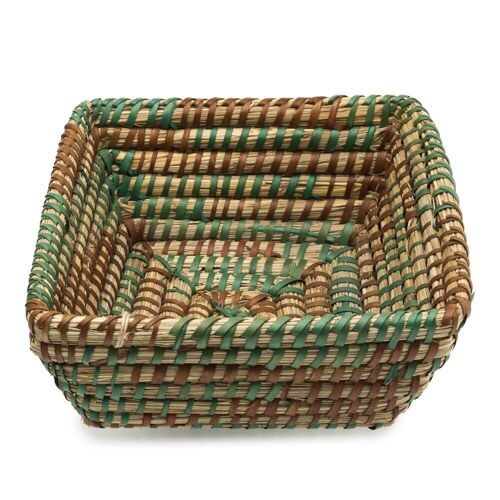 Handmade Carmin y Abeto basket