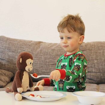 Assiette enfant avec CHARLIE le singe 2