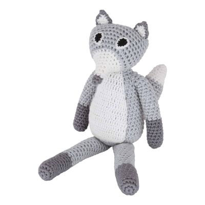 Crochet cuddly toy wolf FROSTY